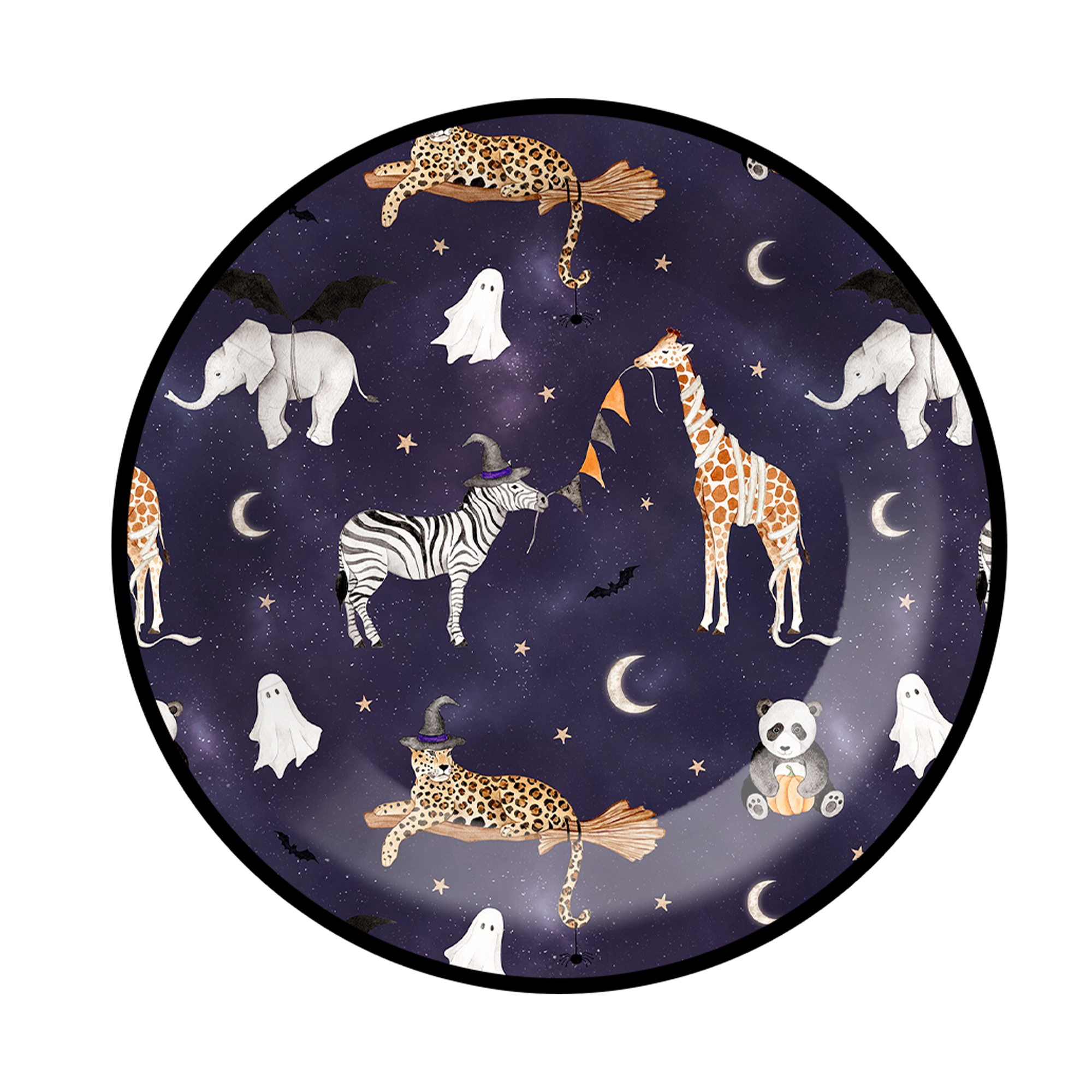 Grassland Themed Animal Pattern Dinner Plate