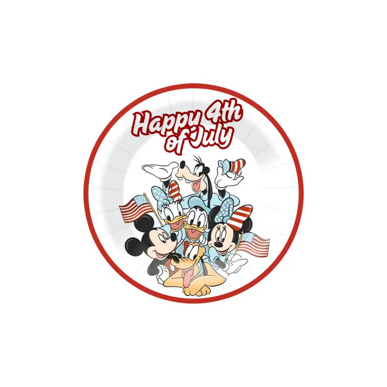 Independence Day Cartoon Character Theme Dessert Platter