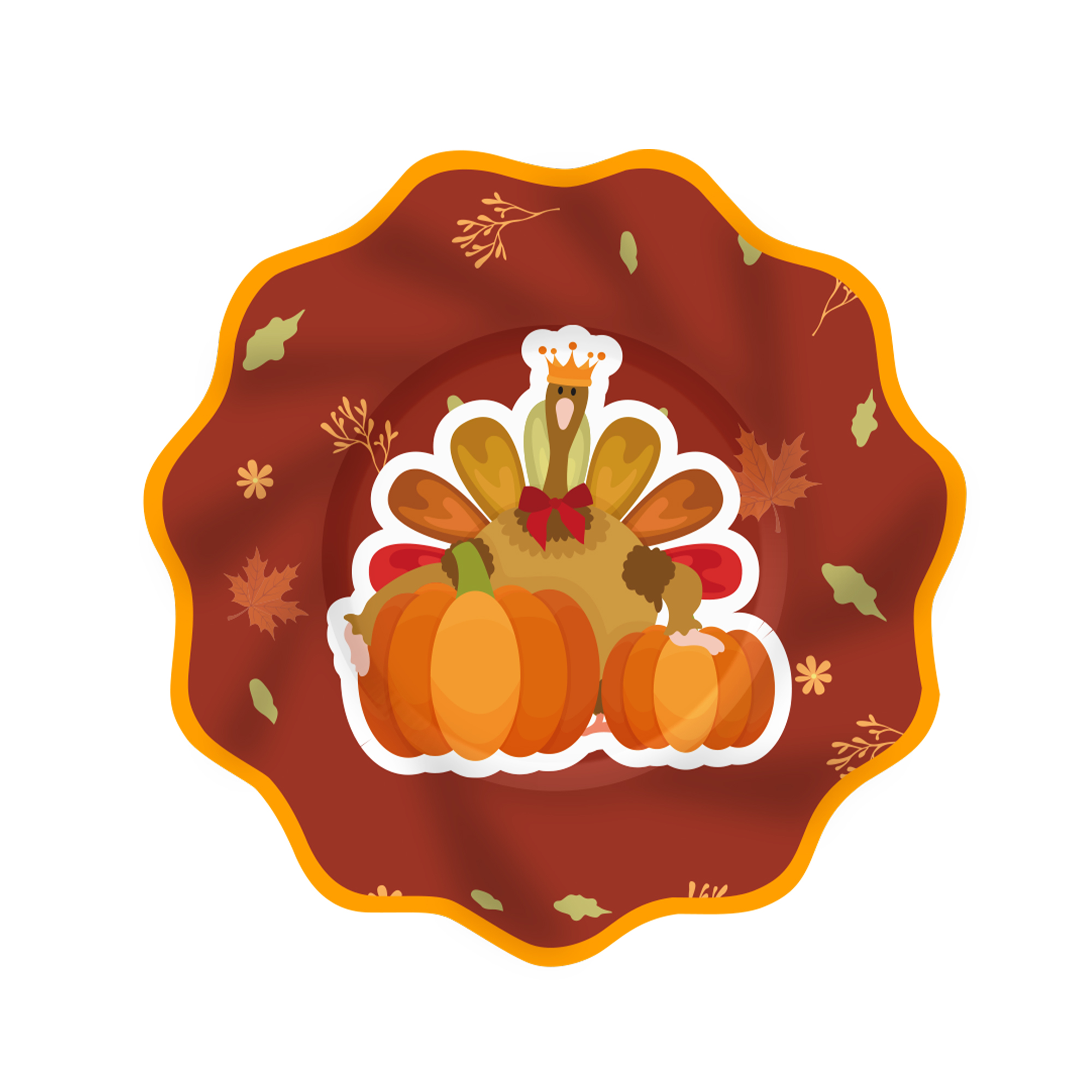 Thanks Giving Theme Dinner Plate