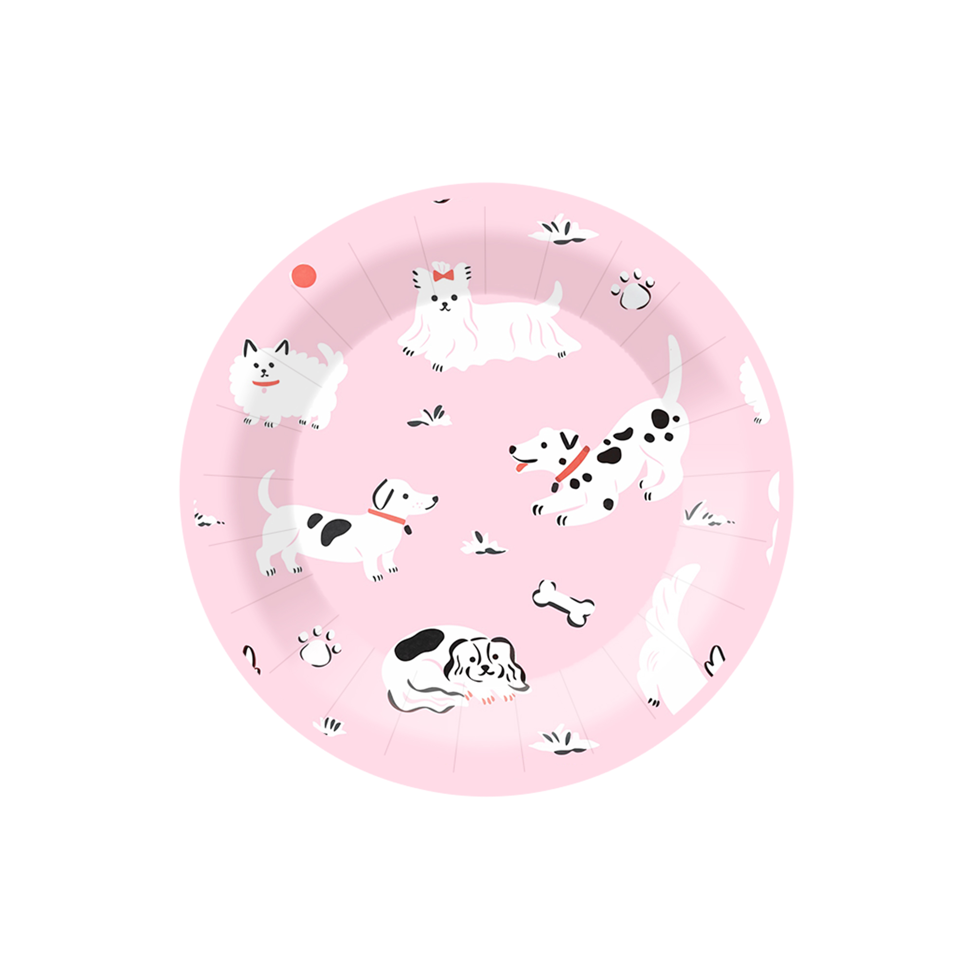 Animal Theme Pink Dessert Plate