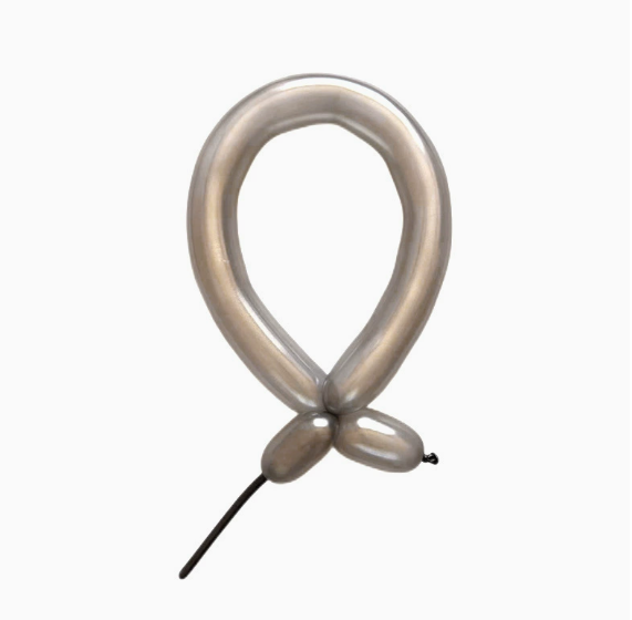 30cm Sliver Pearl Color Long Latex Balloon