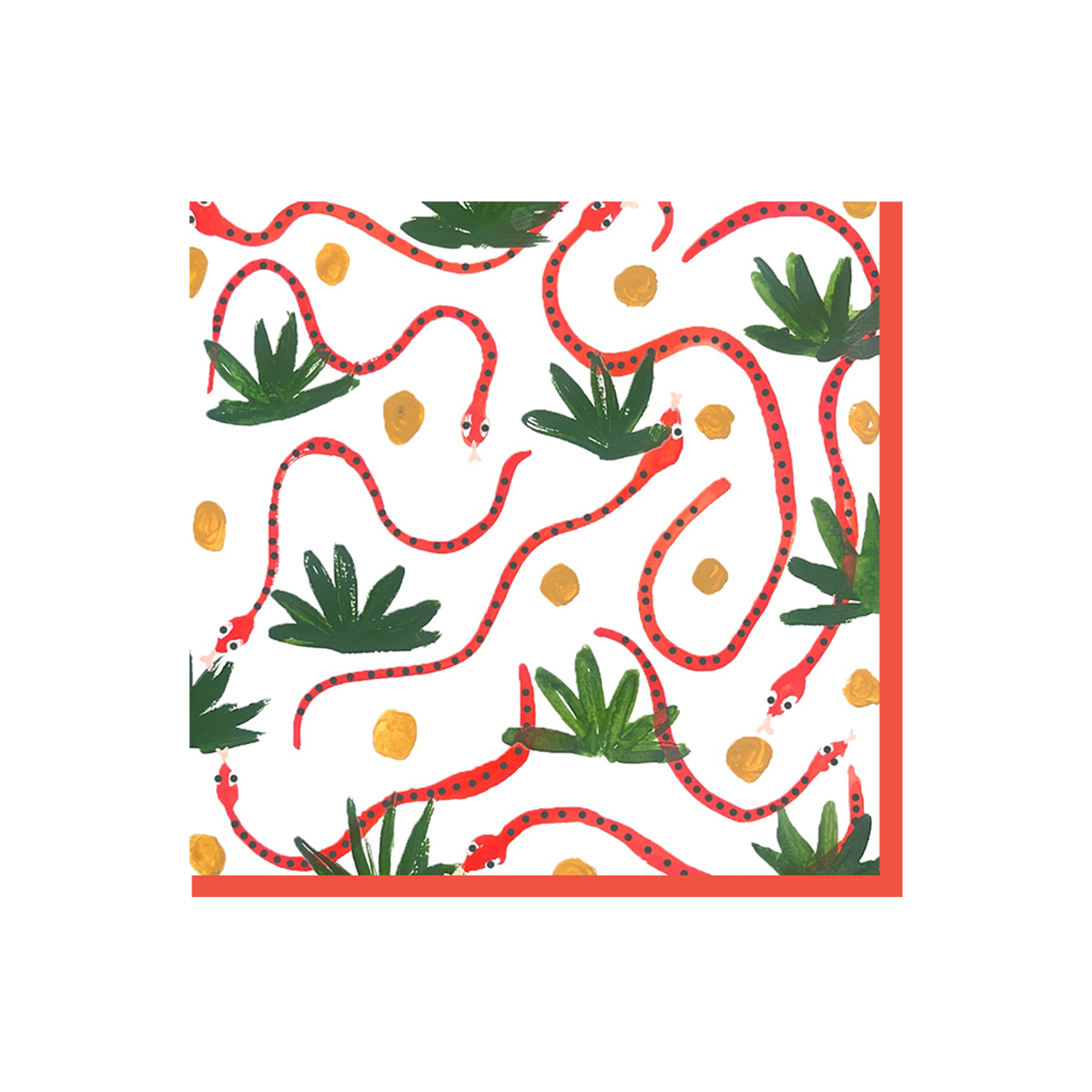 Cowgirl Theme Cactus Pattern Napkin
