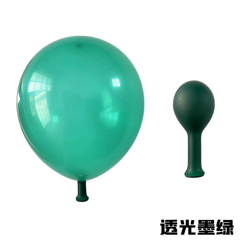 5inch Translucent Ink Green Standard Color Latex Balloon