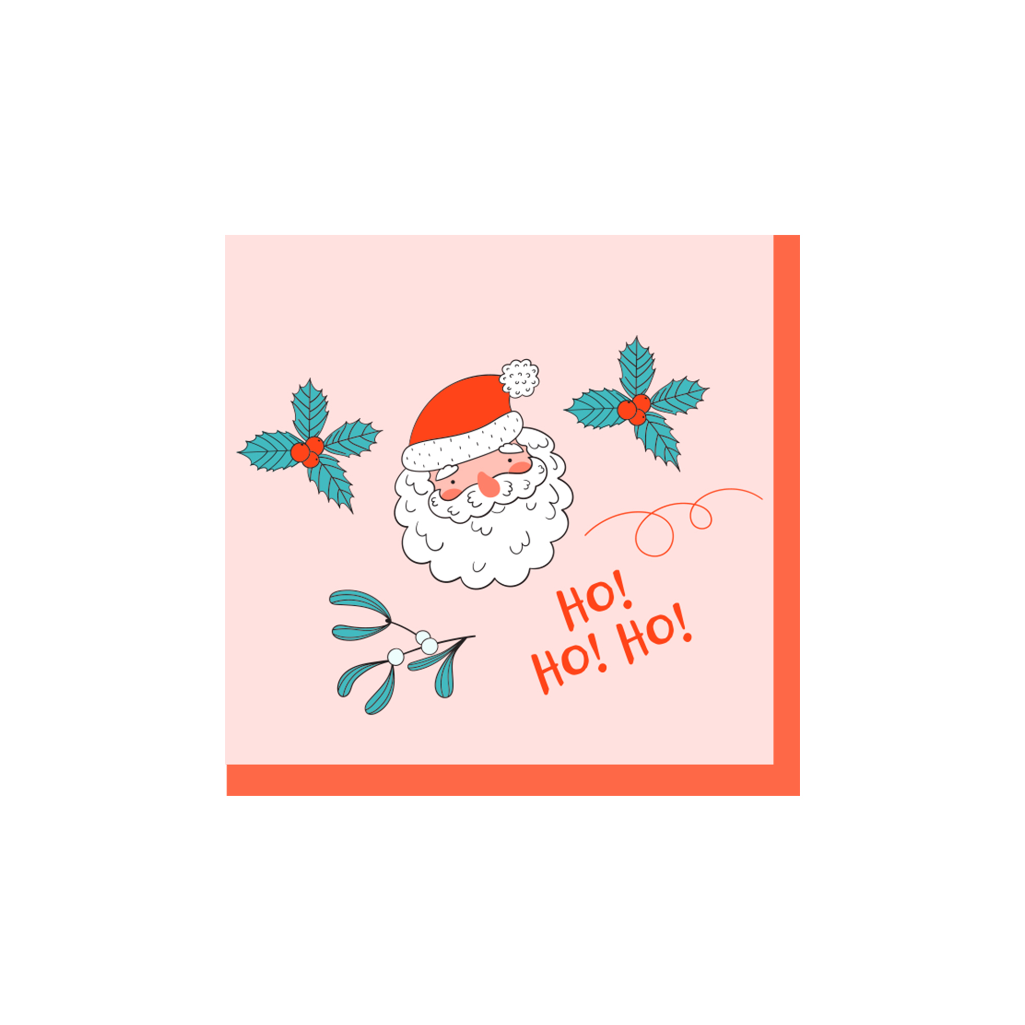 Christmas Theme Father Christmas Pattern Napkin