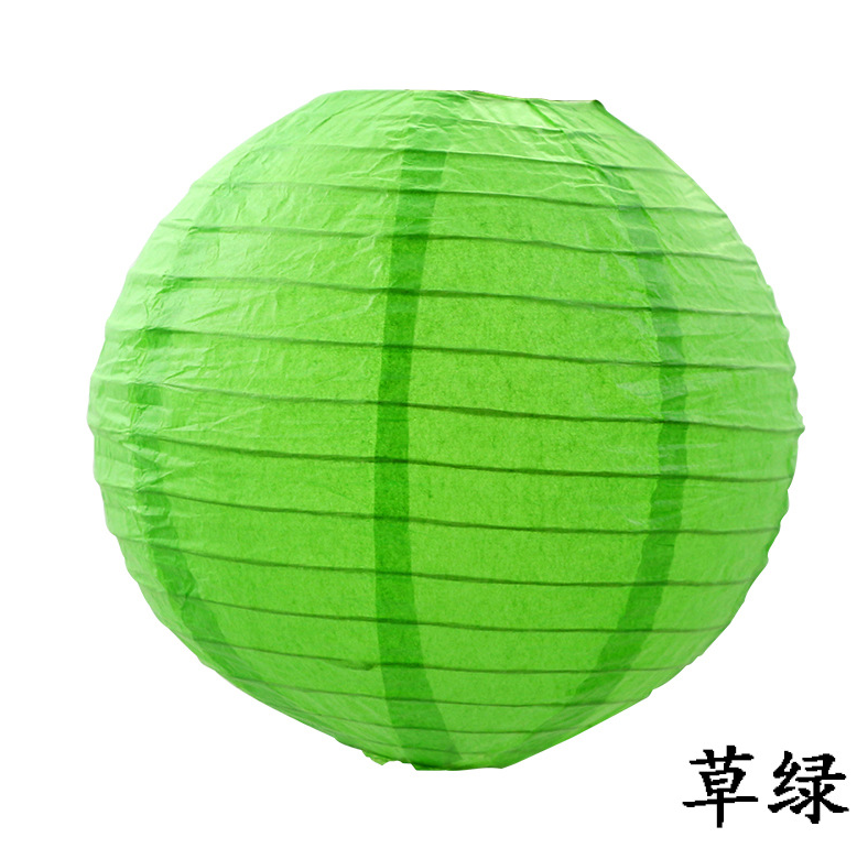 10 inch Grass Green Paper Lantern