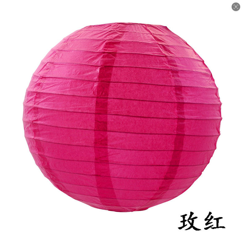 10 inch Rose Red Paper Lantern