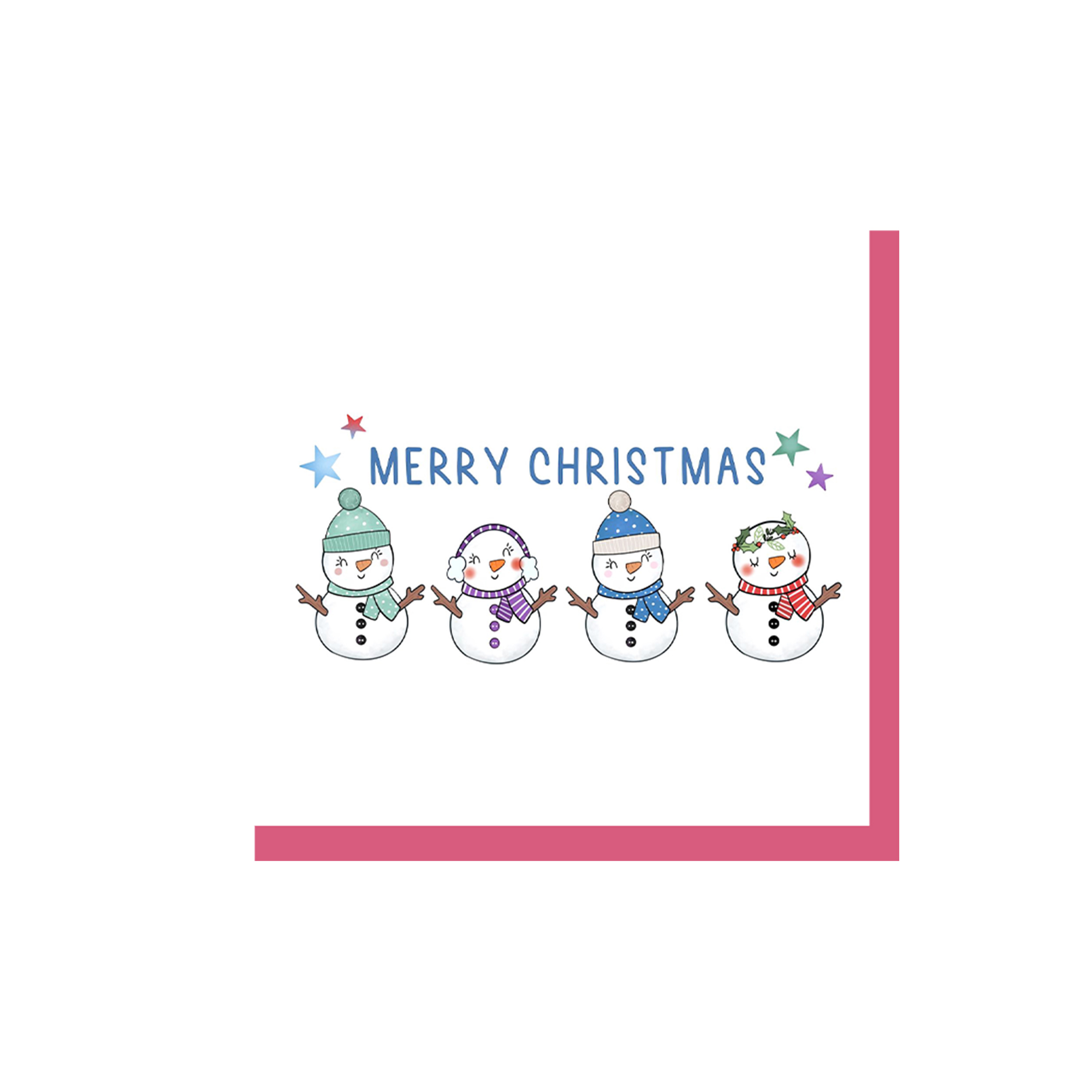 Christmas Theme Four snowmen Pattern Napkin