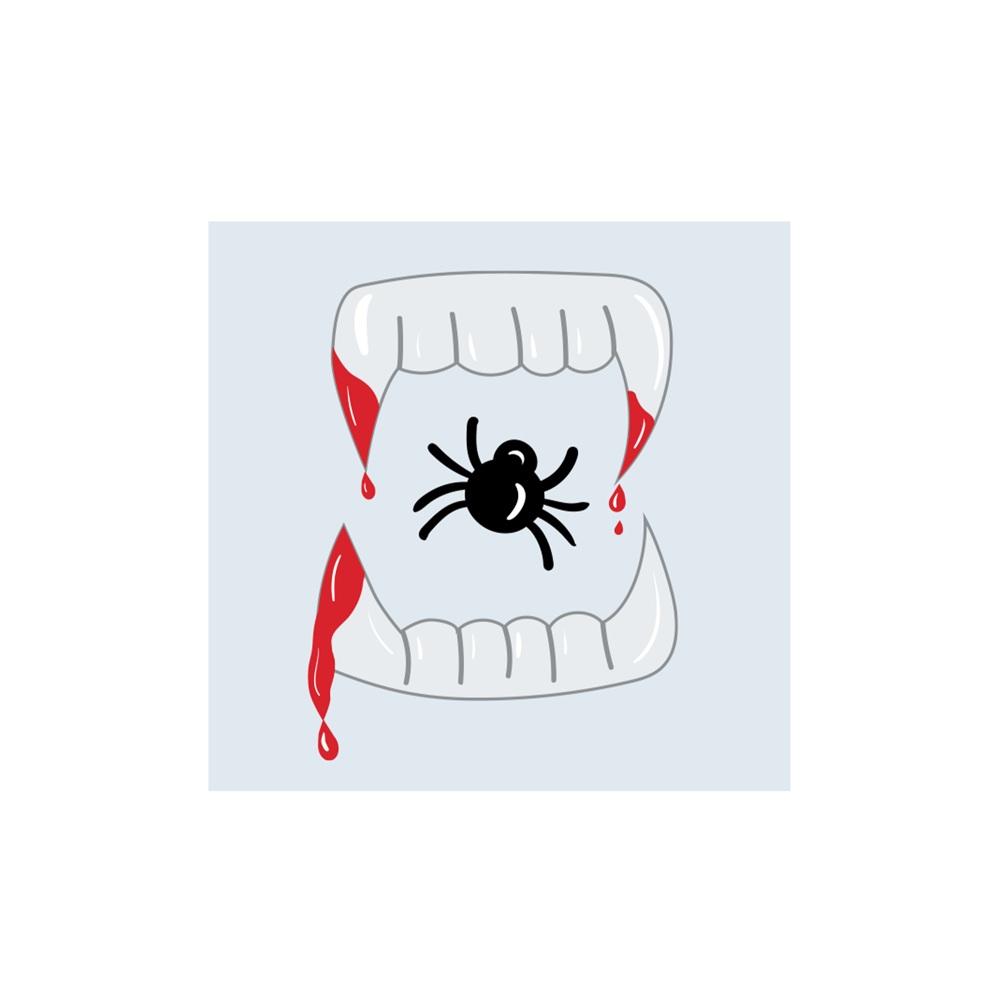 Halloween Theme Bloody Spider Pattern Napkin