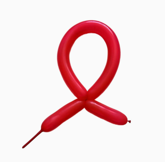 30cm Red Pearl Color Long Latex Balloon