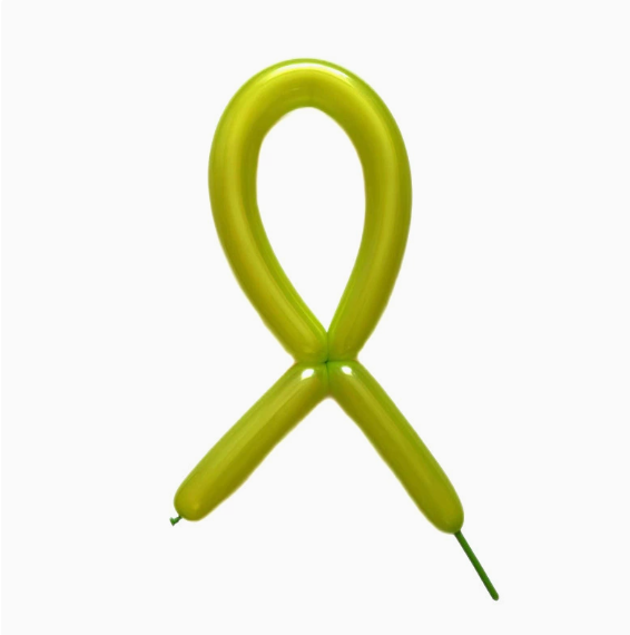 30cm Apple Green Pearl Color Long Latex Balloon