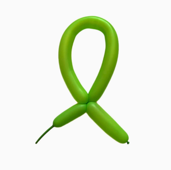 30cm Green Pearl Color Long Latex Balloon