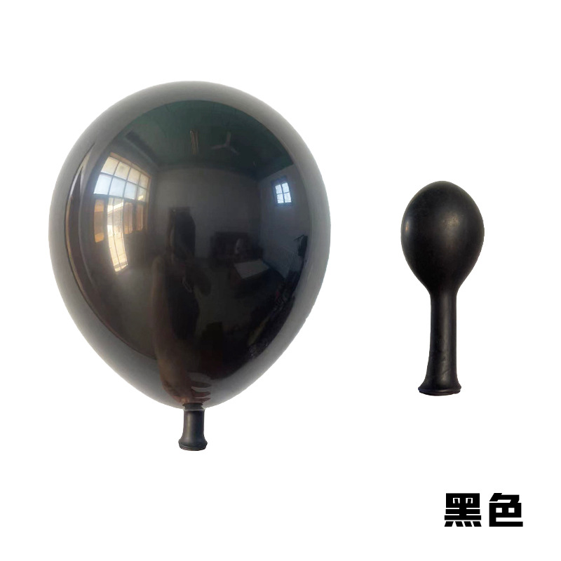 5inch Black Standard Color Latex Balloon