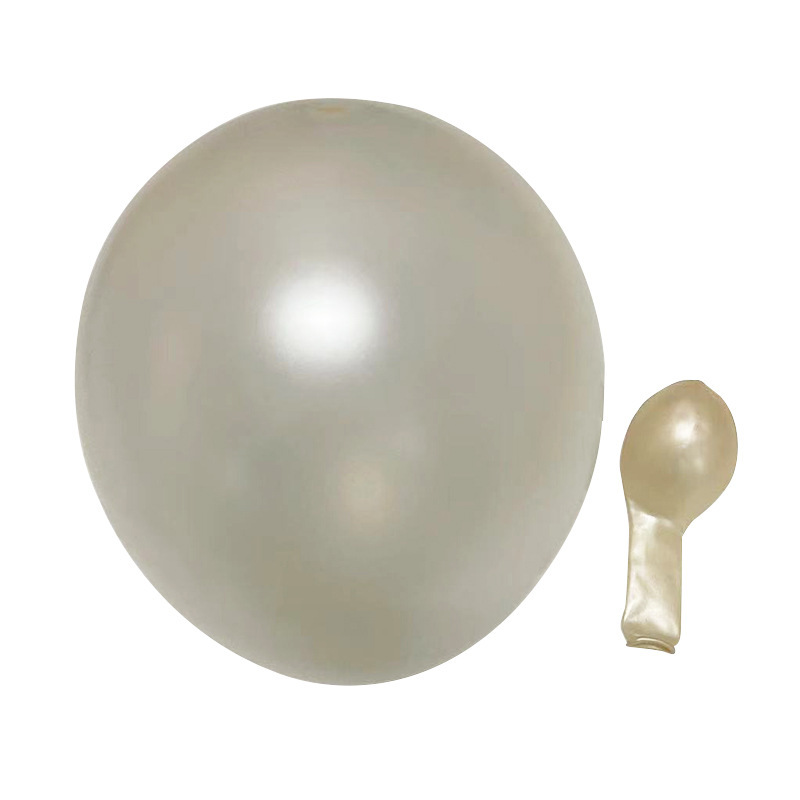 10 Inch Pearlescent White Latex Balloon