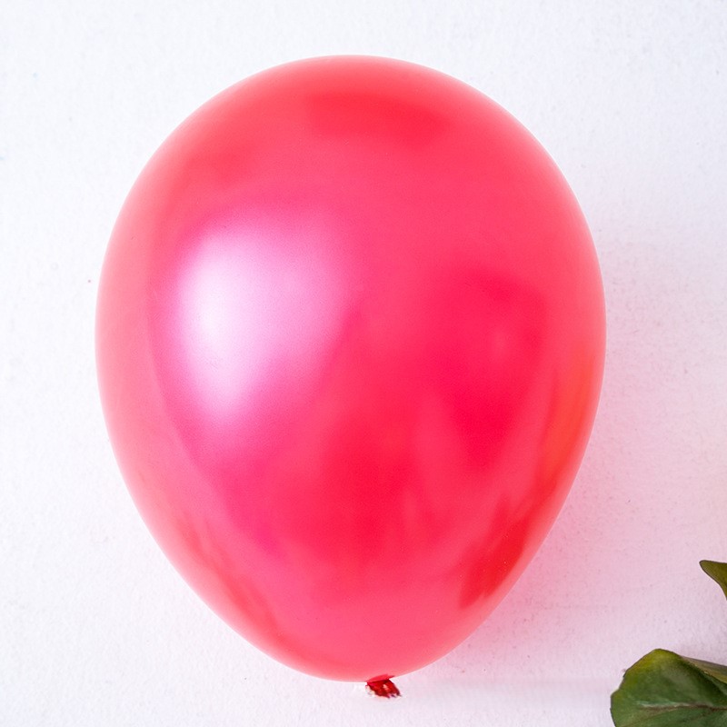 12 Inch Pearlescent Red Latex Balloon