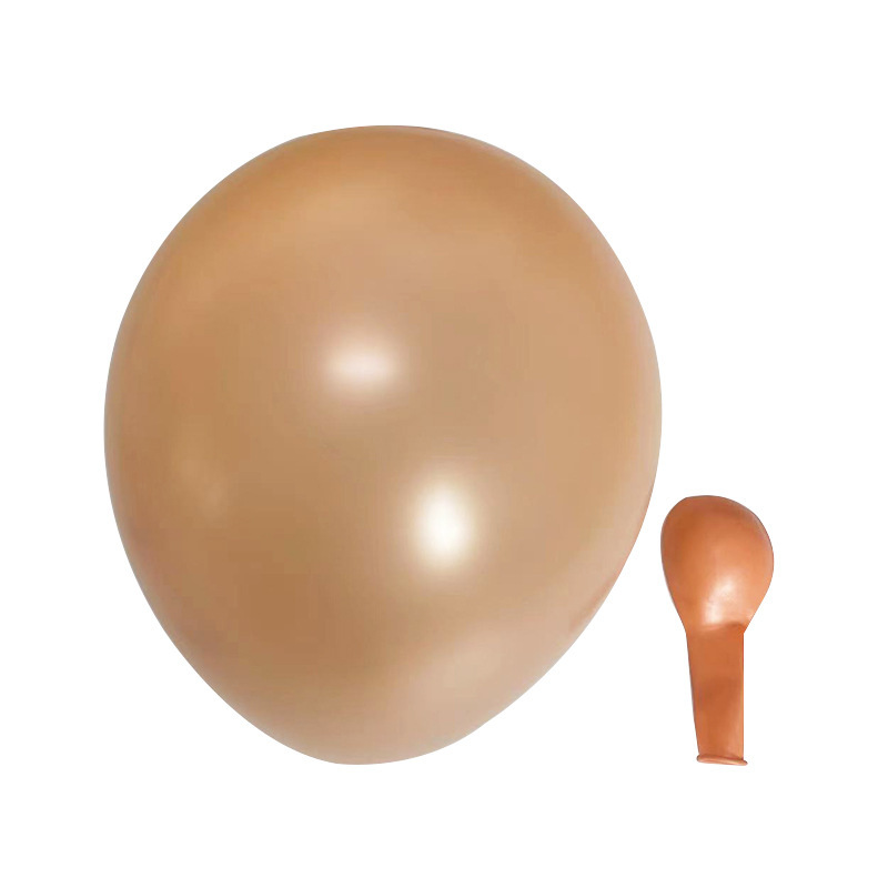 10 Inch Pearlescent Champagne Gold Latex Balloon