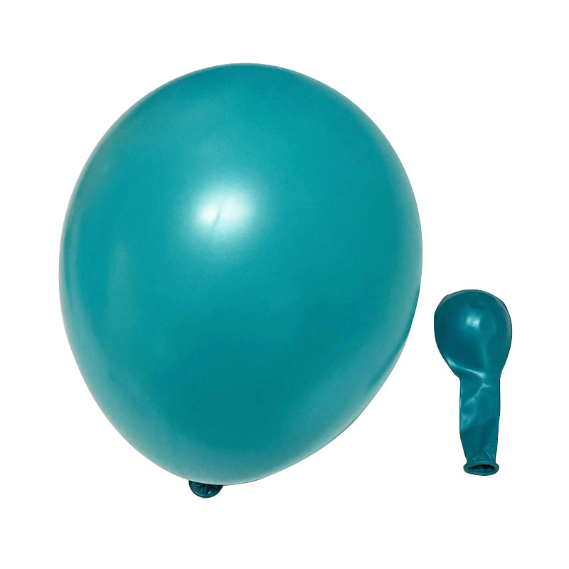 10 Inch Pearlescent Acid Blue Latex Balloon