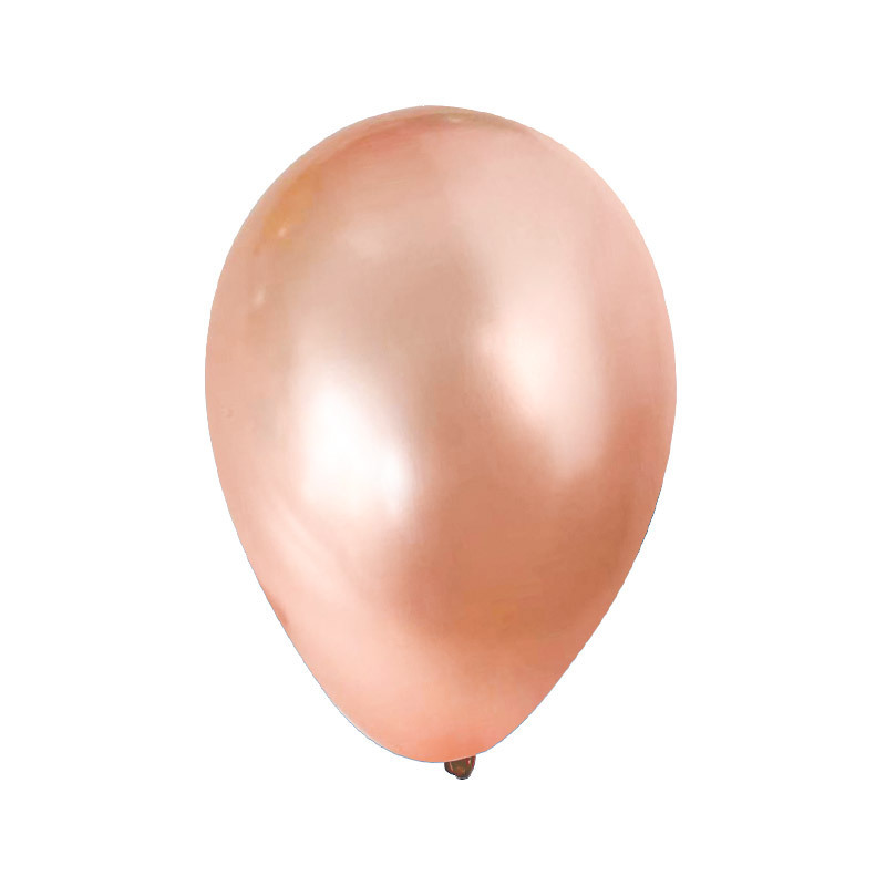 5 Inch Pearlescent Rose Gold Latex Balloon