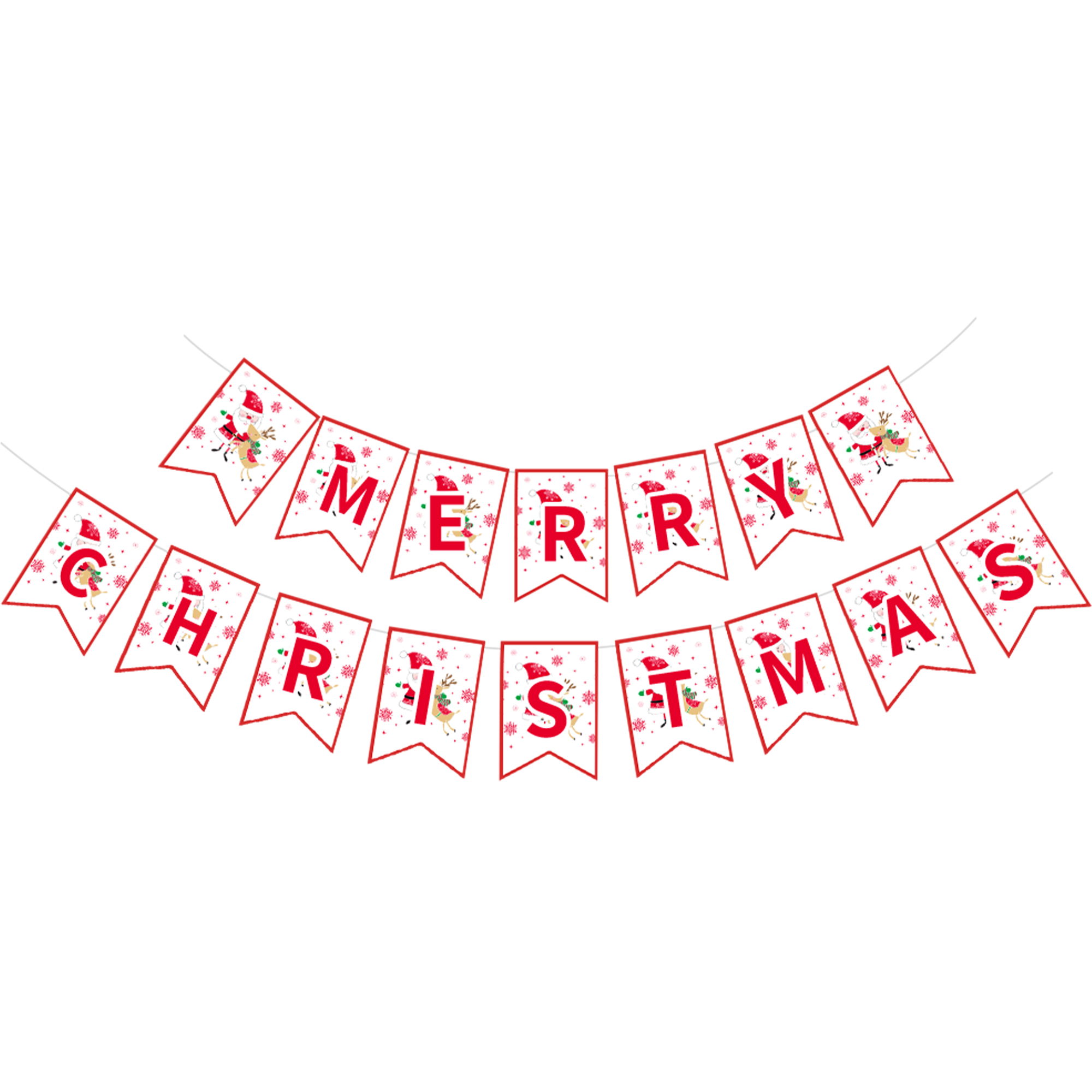 Christmas Father Christmas Paper Banner