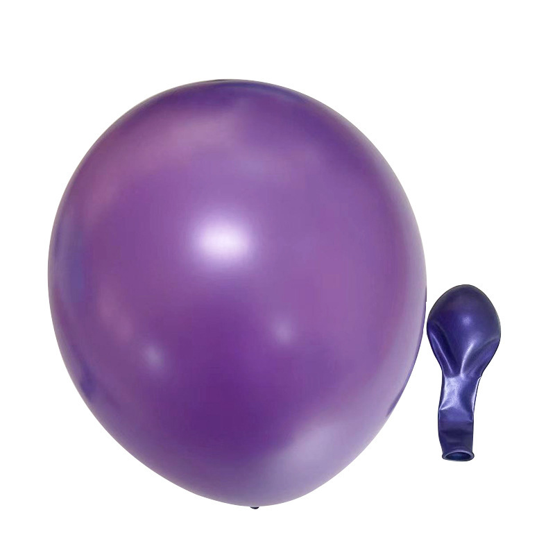 10 Inch Pearlescent Dark Purple Latex Balloon