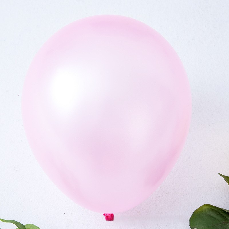 12 Inch Pearlescent Light Pink Latex Balloon