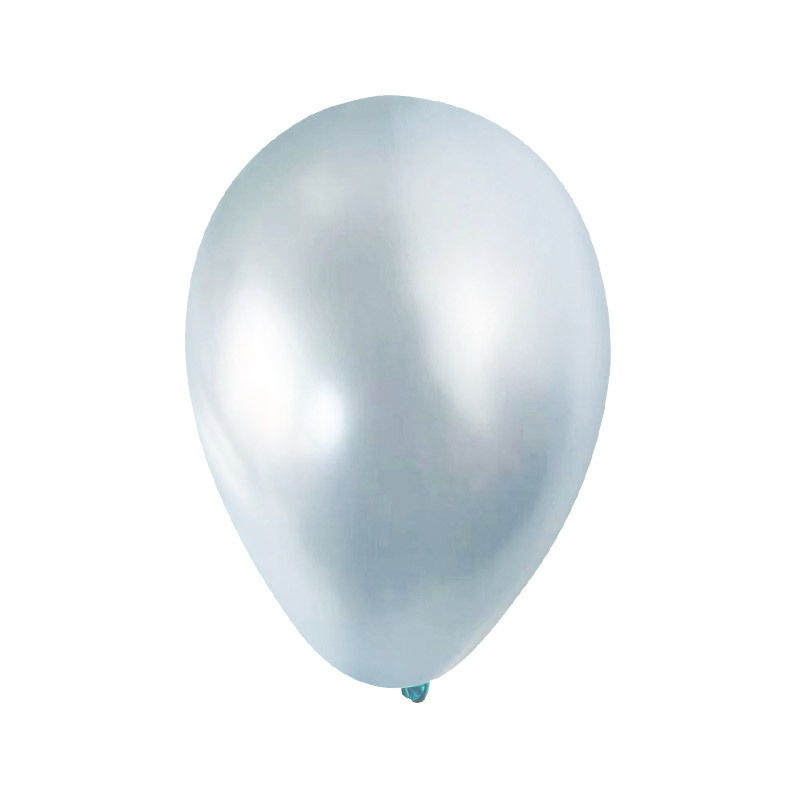5 Inch Pearlescent Light Blue Latex Balloon