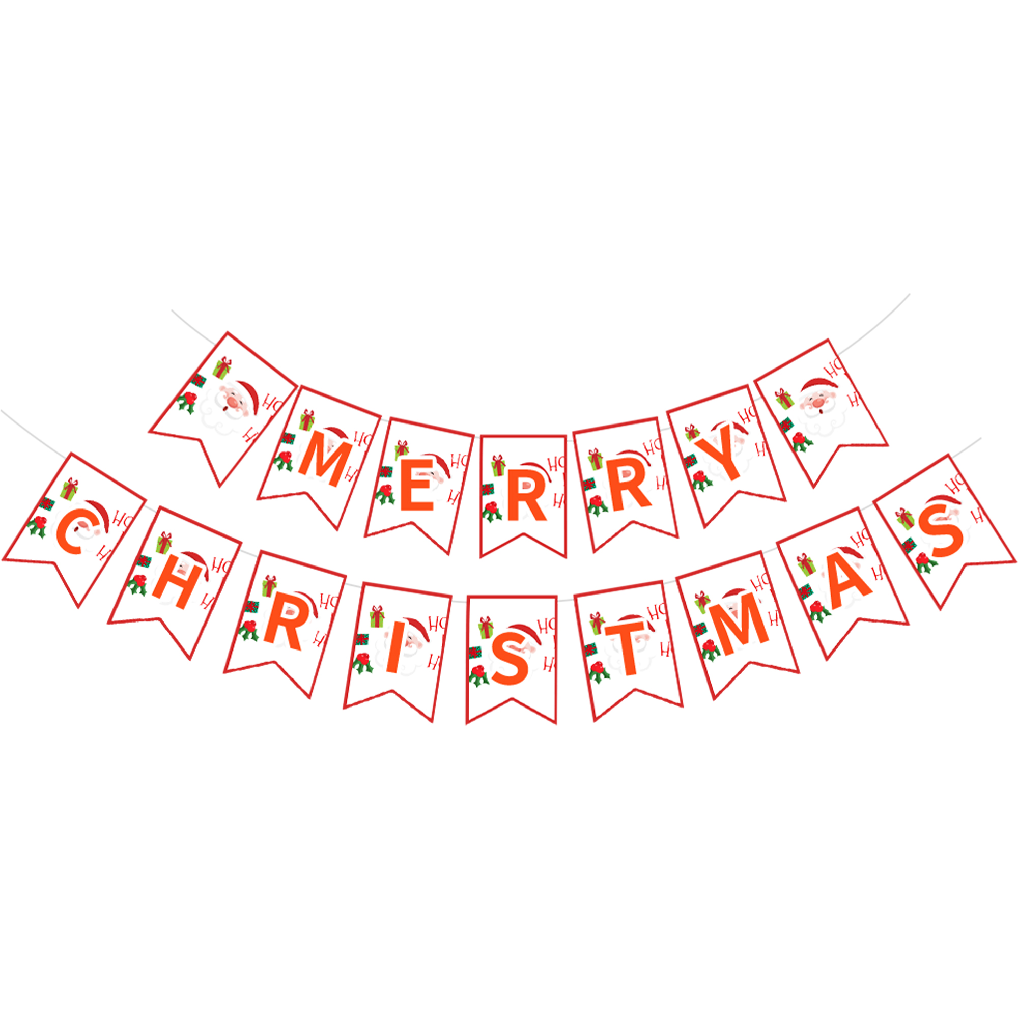 Christmas Father Christmas Paper Banner