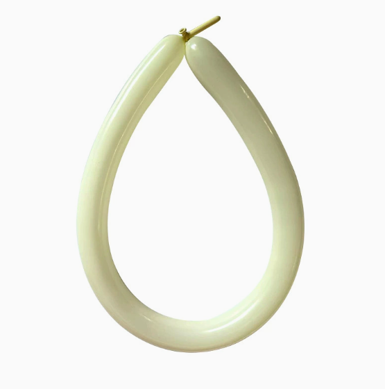 30cm Yellow Macaron Color Long Latex Balloon