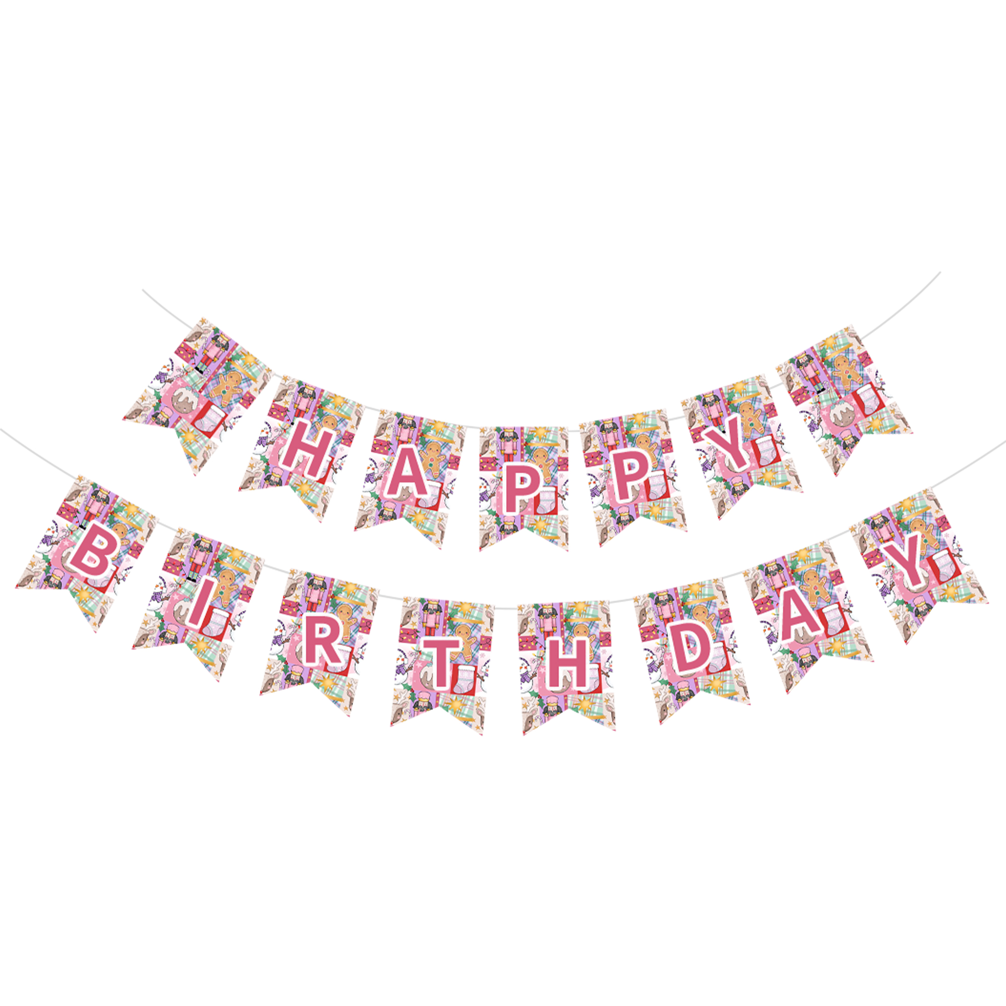 Christmas Gingerbread Man Paper Banner