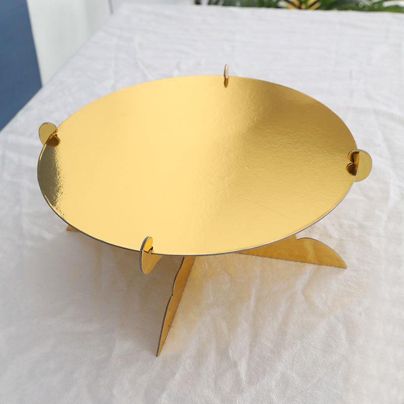 Pure Gold Round Single-layer Cake Stand