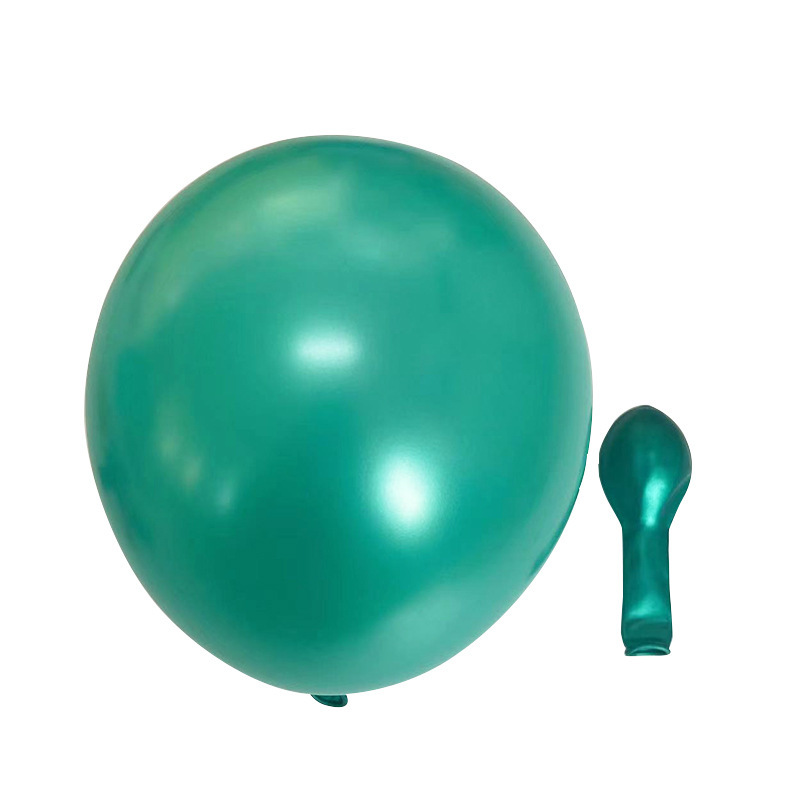 10 Inch Pearlescent Dark Green Latex Balloon