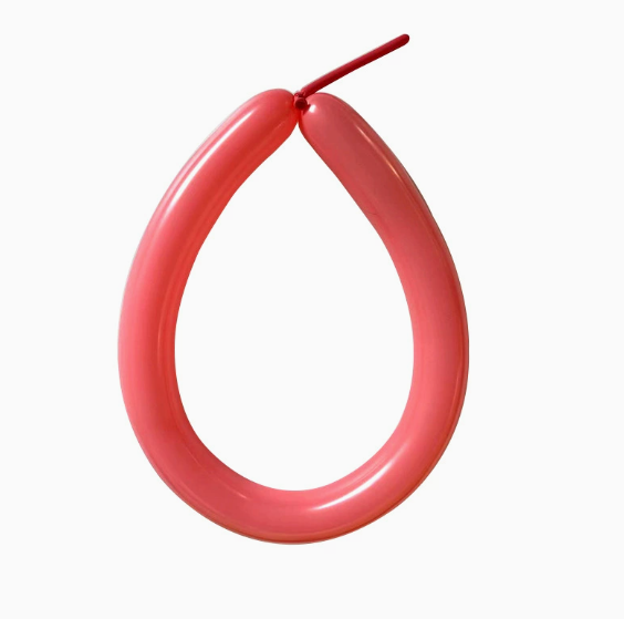 30cm Red Macaron Color Long Latex Balloon
