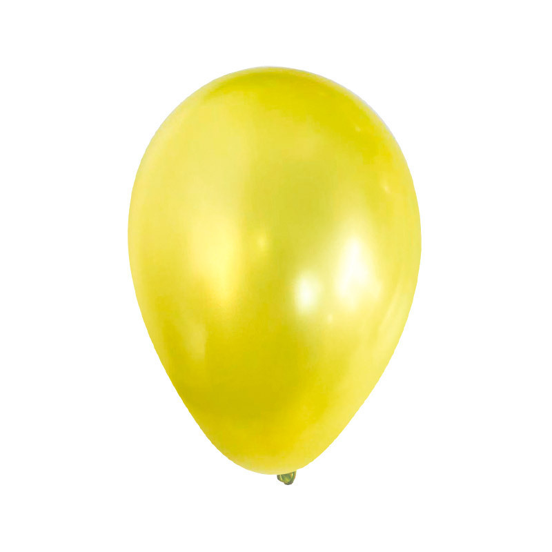 5 Inch Pearlescent Yellow Latex Balloon