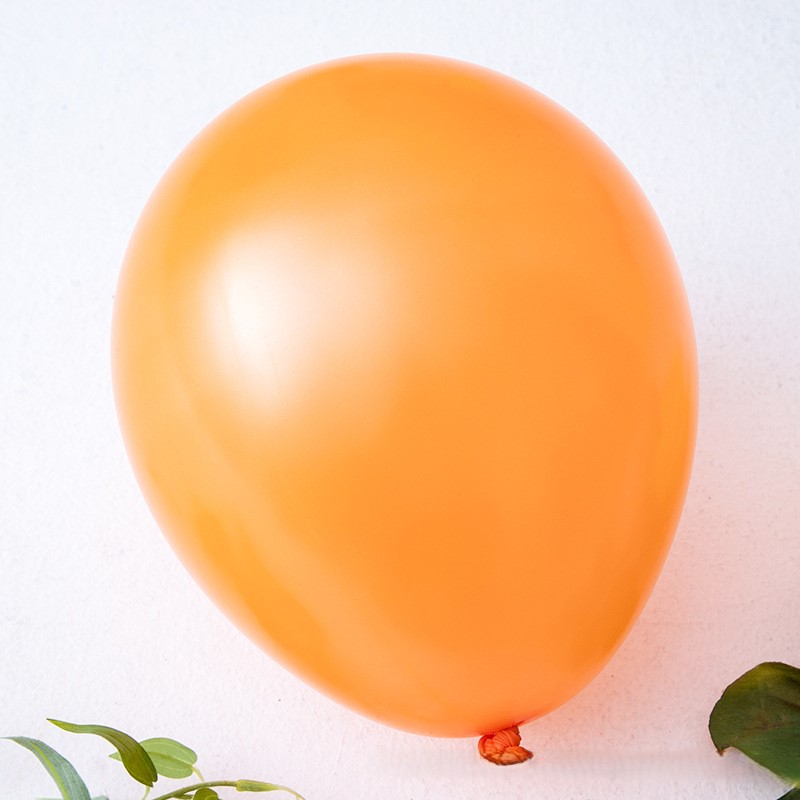 12 Inch Pearlescent Orange Latex Balloon
