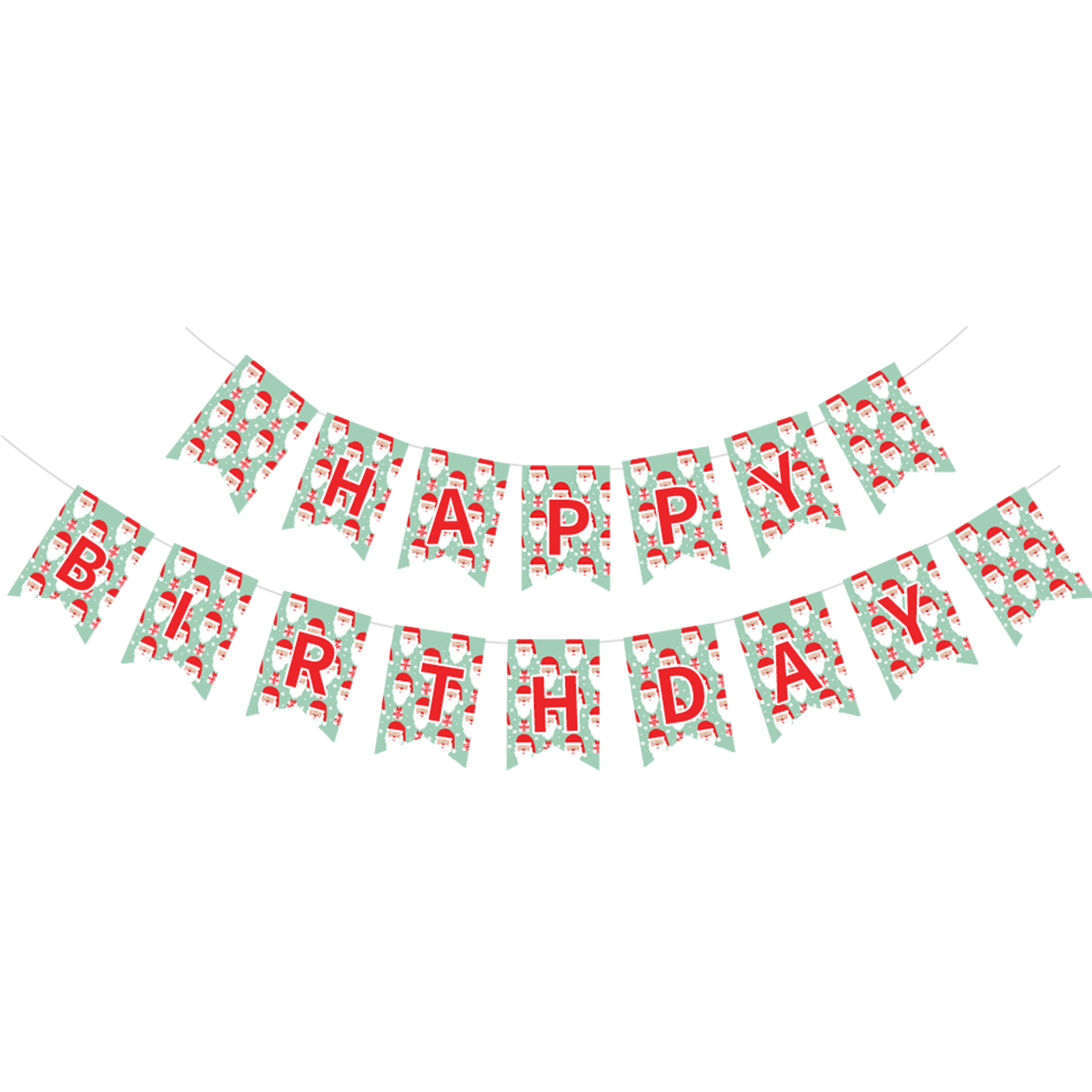 Christmas Father Christmas Paper Banner