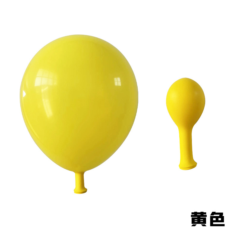 12inch Yellow Standard Color Latex Balloon