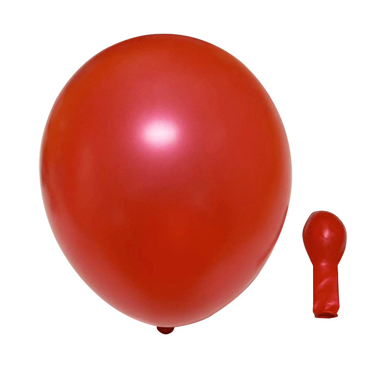 10 Inch Pearlescent Red Latex Balloon