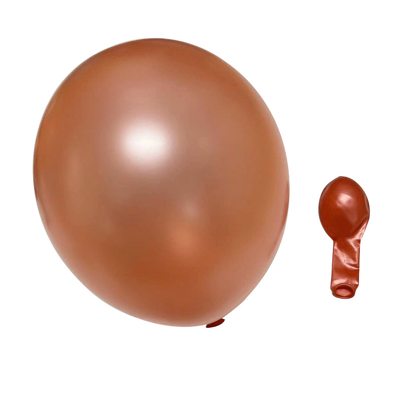 10 Inch Pearlescent Rose Gold Latex Balloon