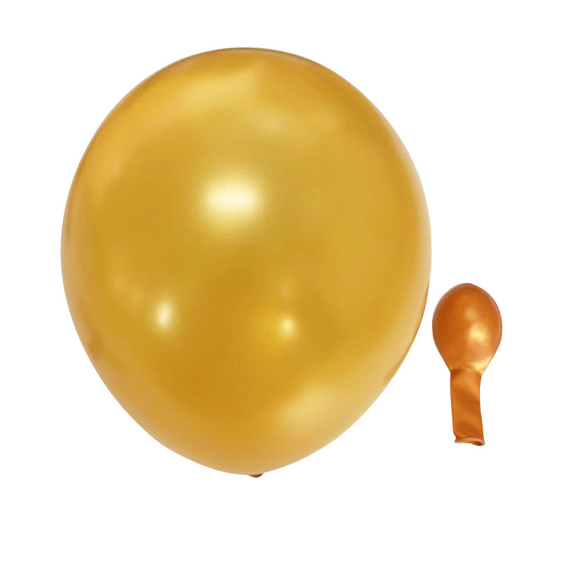 10 Inch Pearlescent Golden Latex Balloon