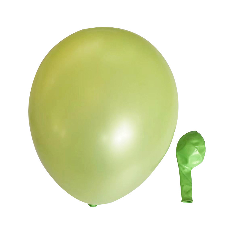 10 Inch Pearlescent Fruit Green Latex Balloon
