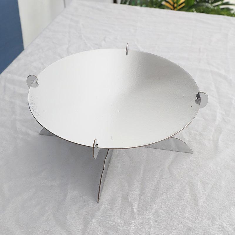 Pure Silver Round Single-layer Cake Stand