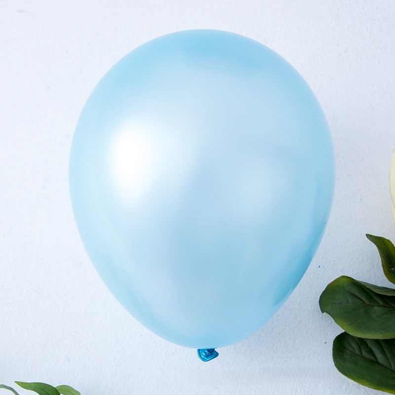 12 Inch Pearlescent Light Blue Latex Balloon