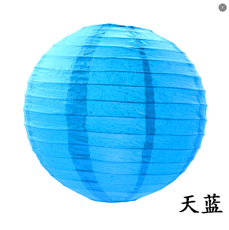 10 inch Sky Blue Paper Lantern