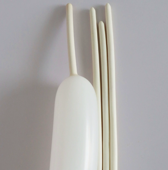 30cm White Matte Color Long Latex Balloon