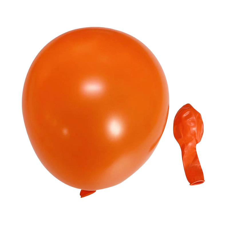 10 Inch Pearlescent Orange Latex Balloon