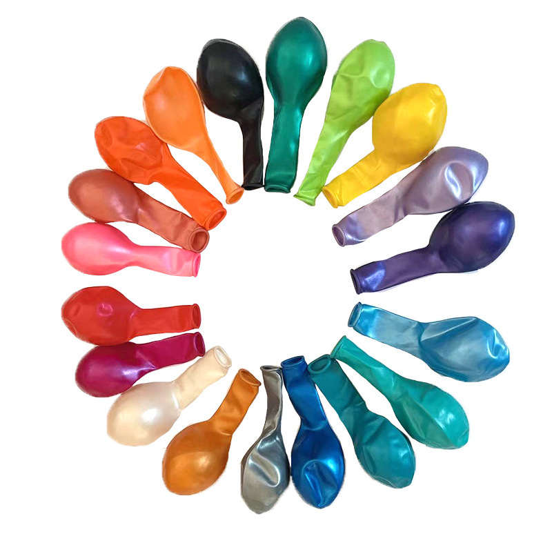 10 Inch Pearlescent Mix Color Latex Balloon