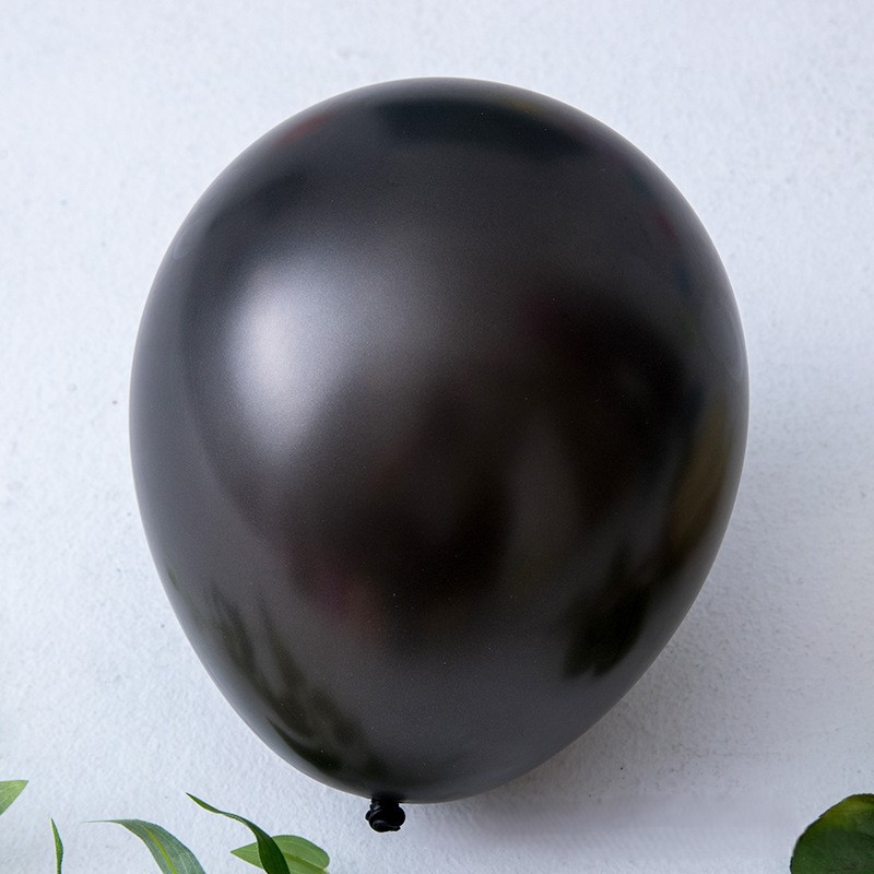 18 Inch Pearlescent Black Latex Balloon