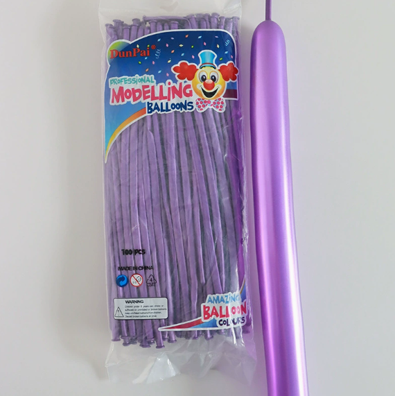 30cm Deep Purple Metallic Color Long Latex Balloon