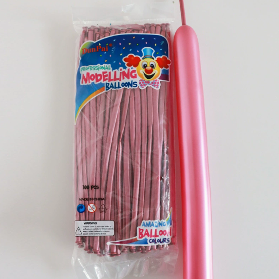 30cm Red Metallic Color Long Latex Balloon
