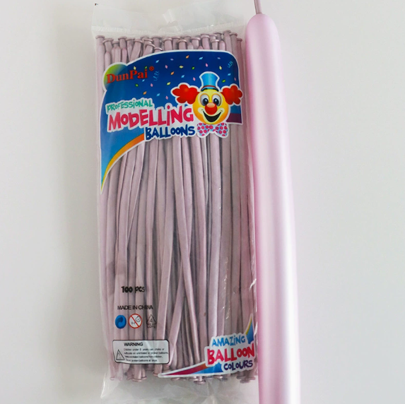 30cm Light Purple Metallic Color Long Latex Balloon