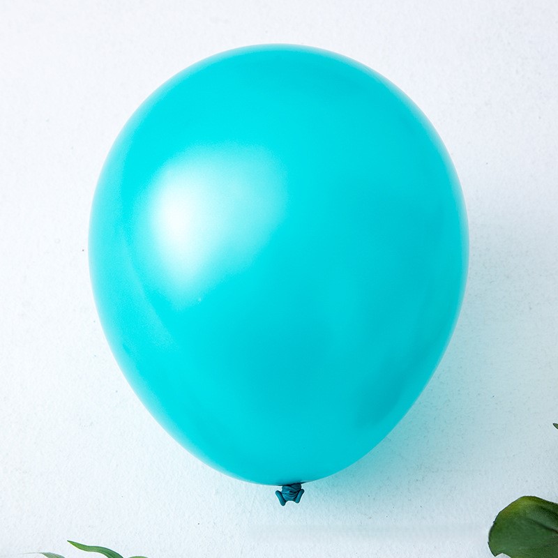 36 Inch Pearlescent Peacock Blue Latex Balloon